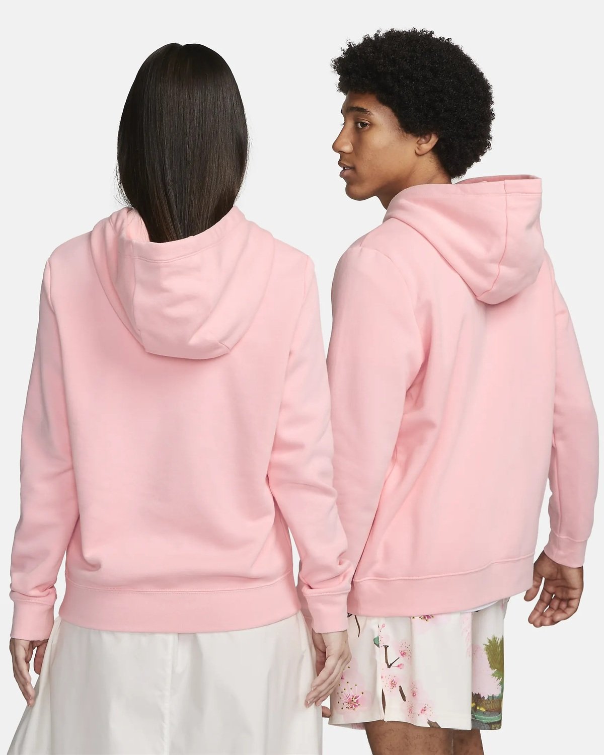 BUZO CAPOTA NIKE MUJER CLUB FLEECE ROSADO