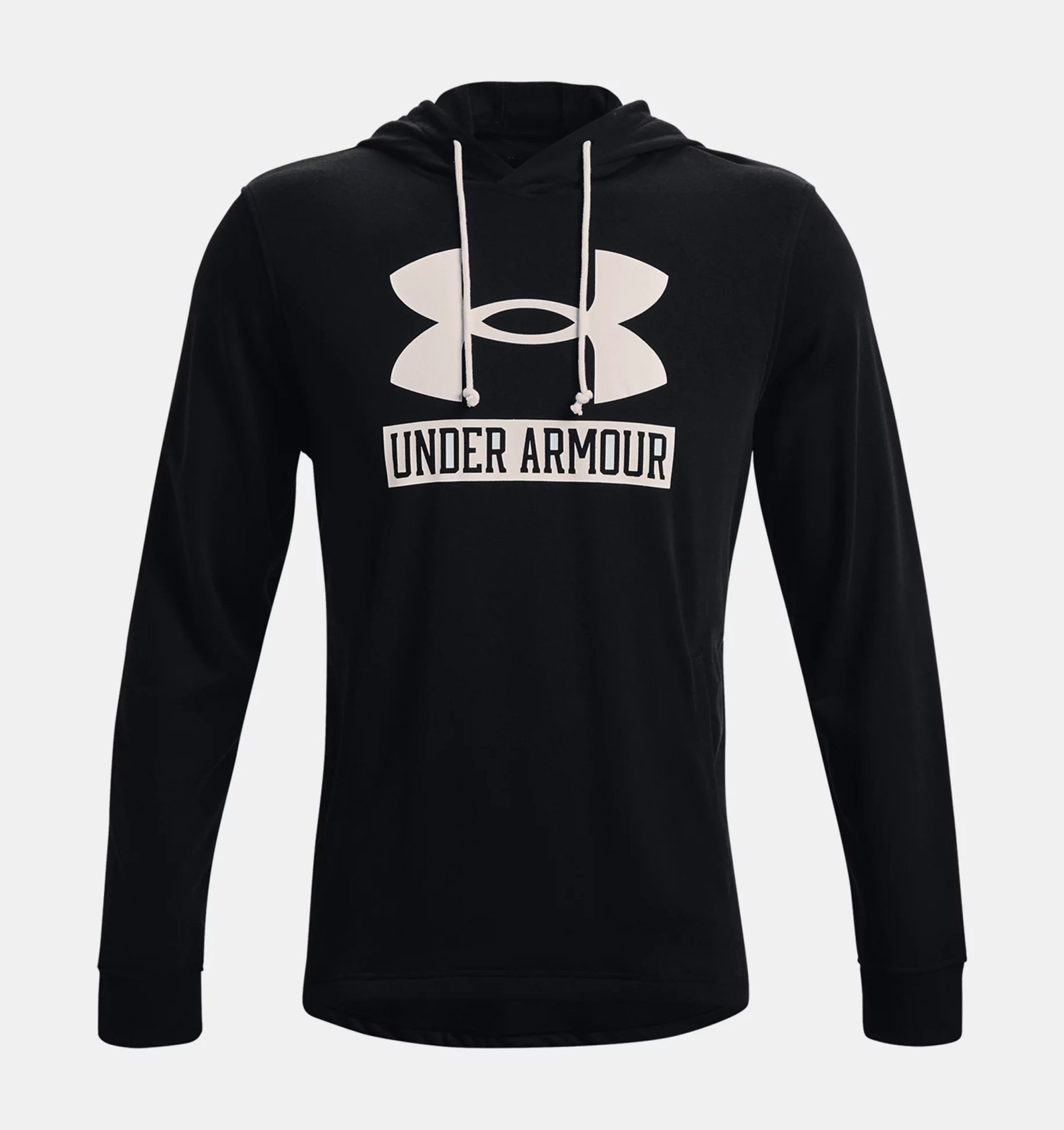 BUZO UNDER ARMOUR RIVAL TERRY LOGO NEGRO